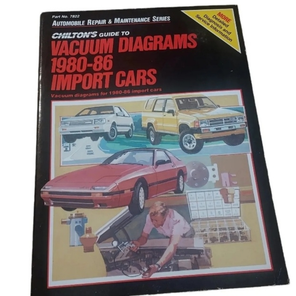 Chiltons Guide To Vacuum Diagrams 1980-86 Import Cars Manual Book. (0724)